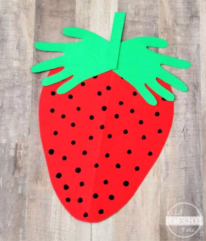 How to Make a Handprint Strawberry