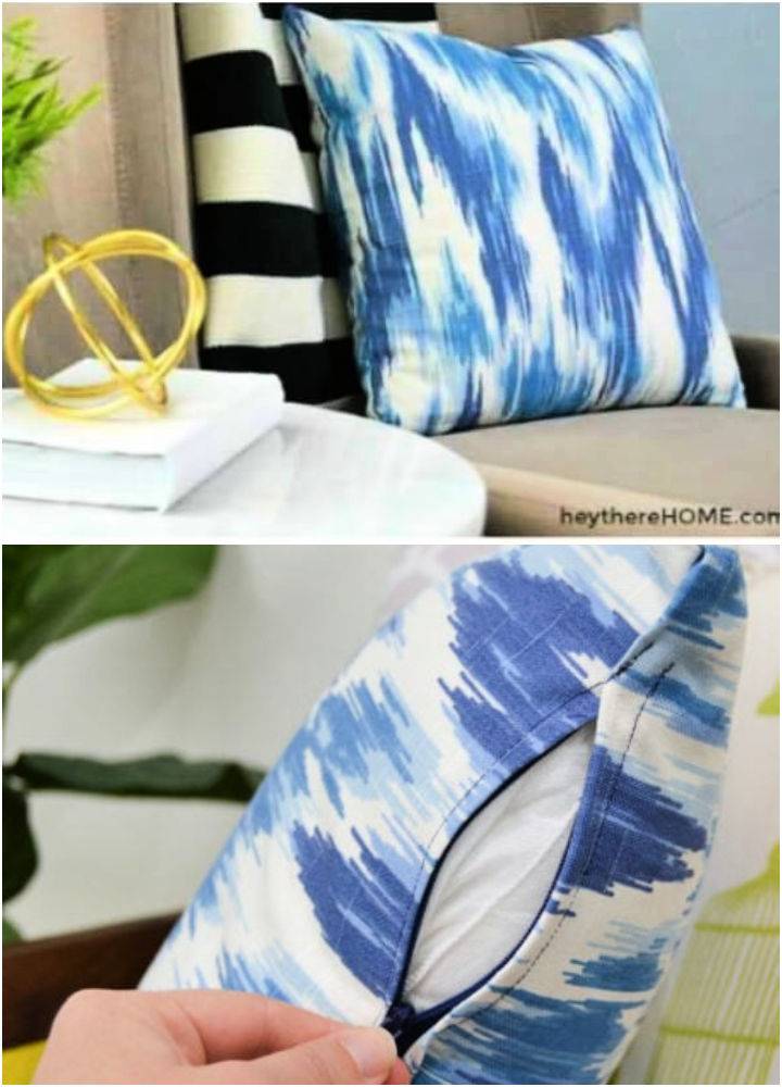 How to Make a Zippered Pillow Cover
