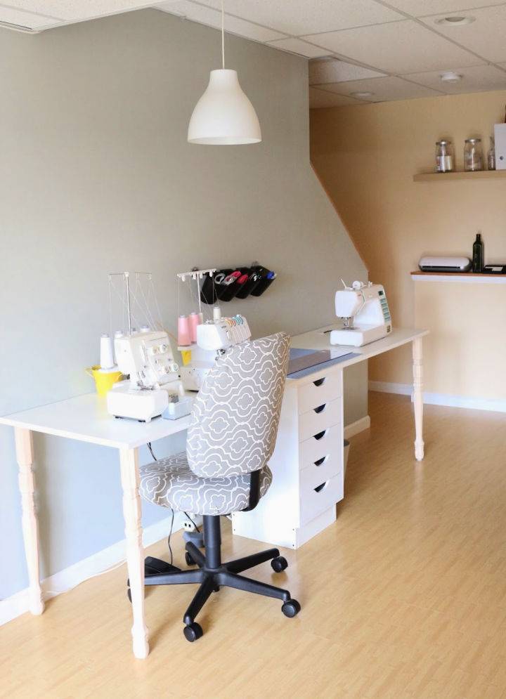 IKEA Knockoff Sewing Table