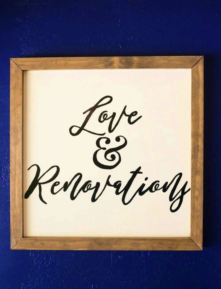 Inexpensive DIY Wood Sign