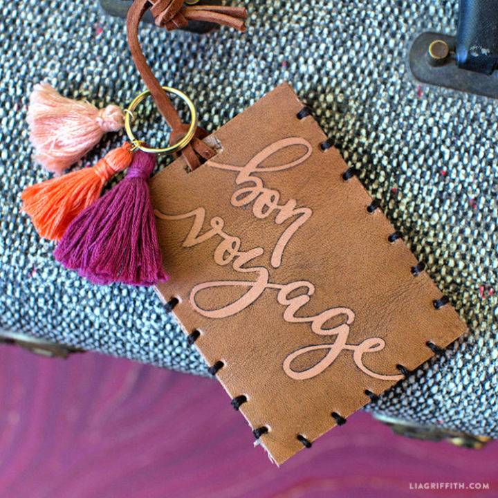 How to Make a Leather Luggage Tag