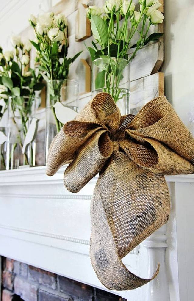 Make Your Own Burlap Bow at Home