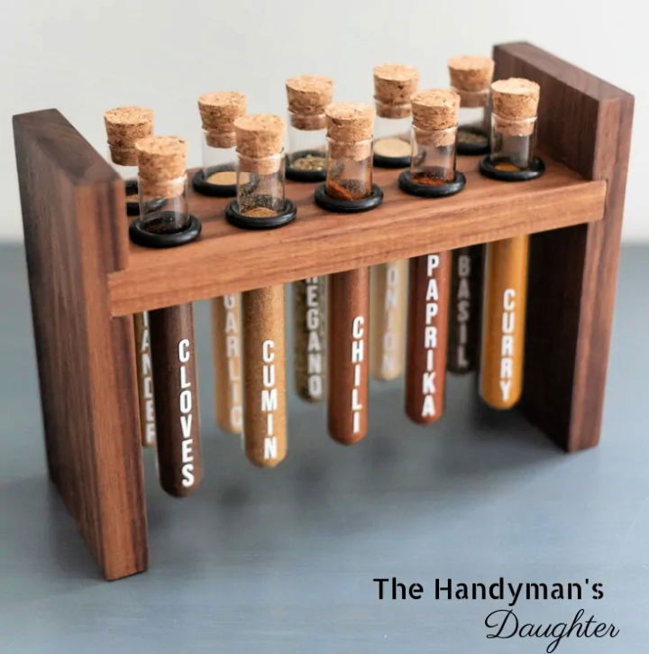 DIY Wooden Spice Rack