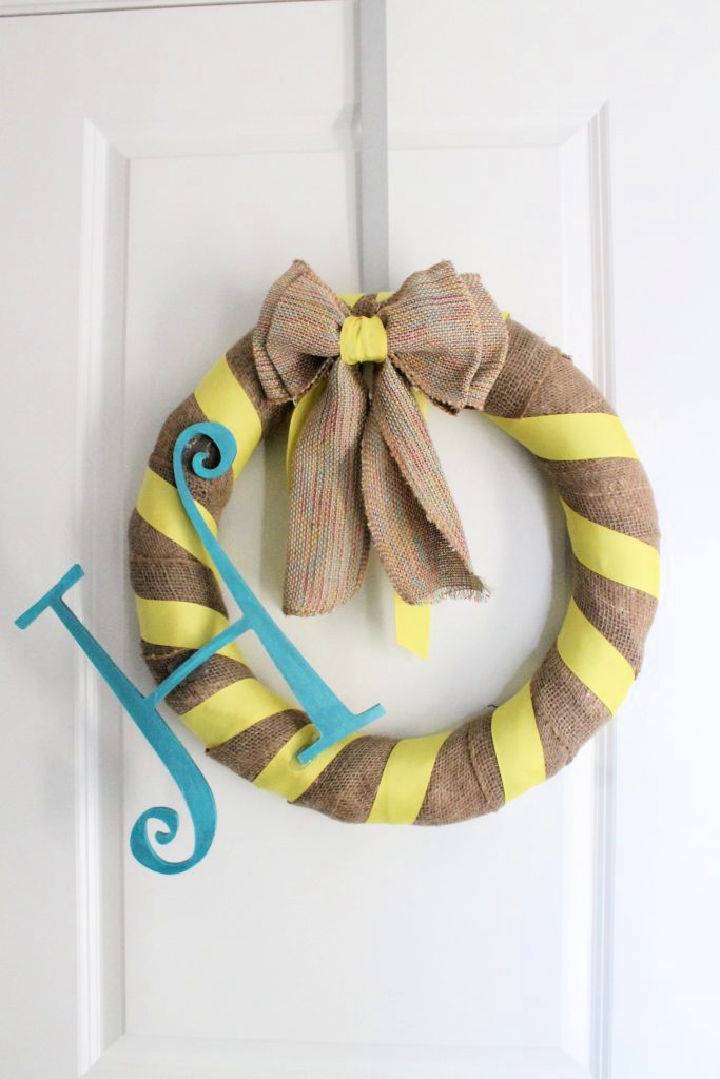 Making a Burlap Wreath Bow Step by Step