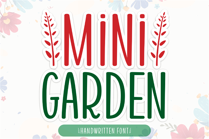 Mini Garden Font: A free, whimsical font Free download
