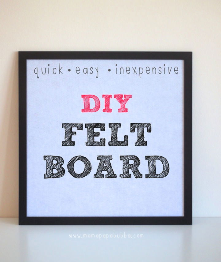 Quick and Easy DIY Felt Board