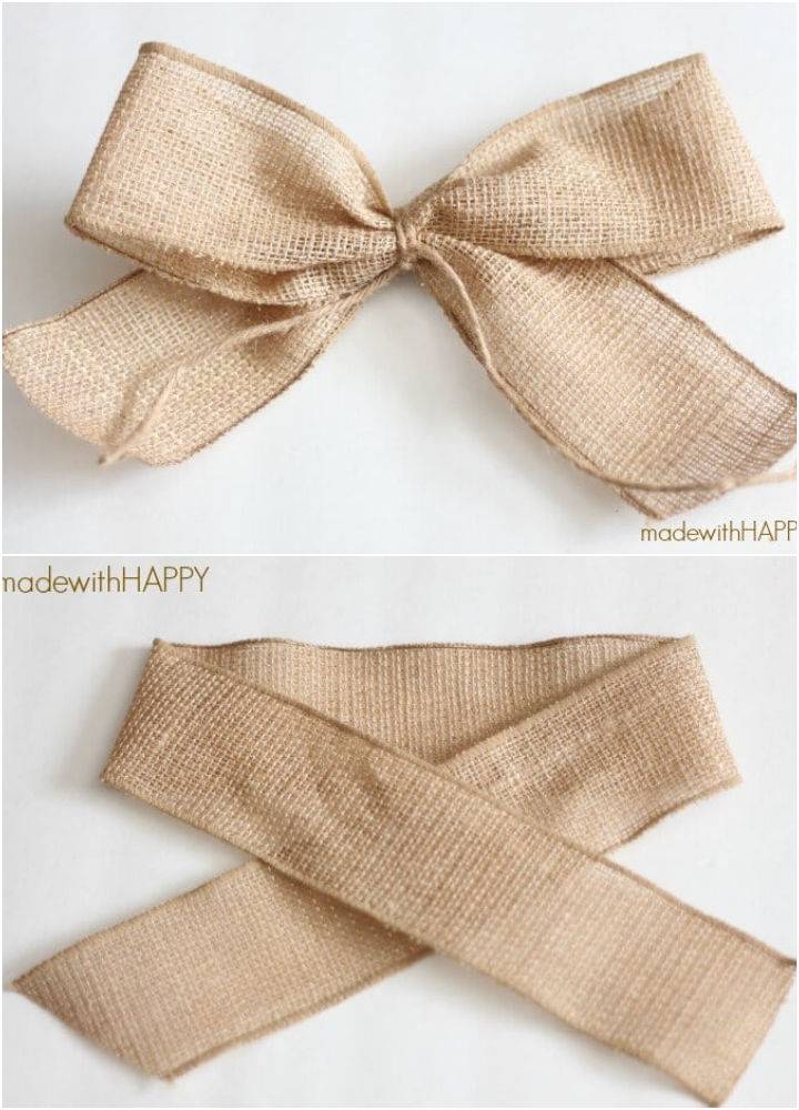 Simple and Easy DIY Burlap Bow