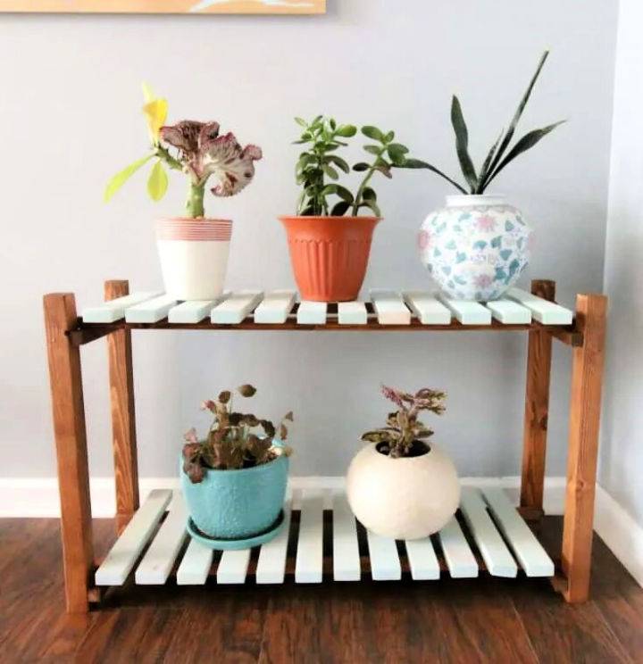 Make Your Own Slatted Plant Stand