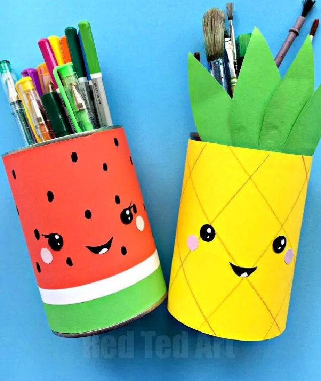 Summer Fruit Pencil Holder