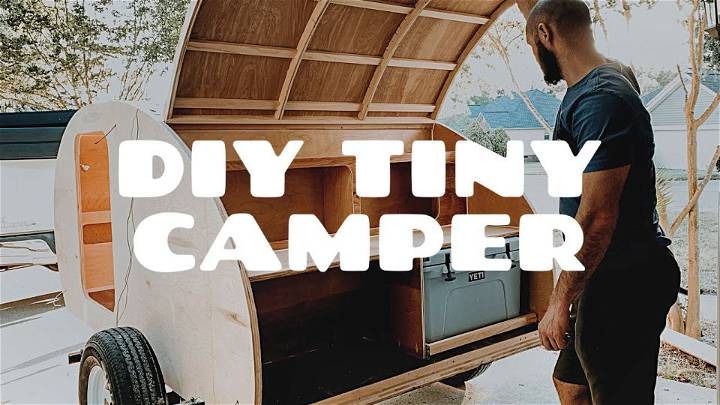 Teardrop Camper With Details Instructions