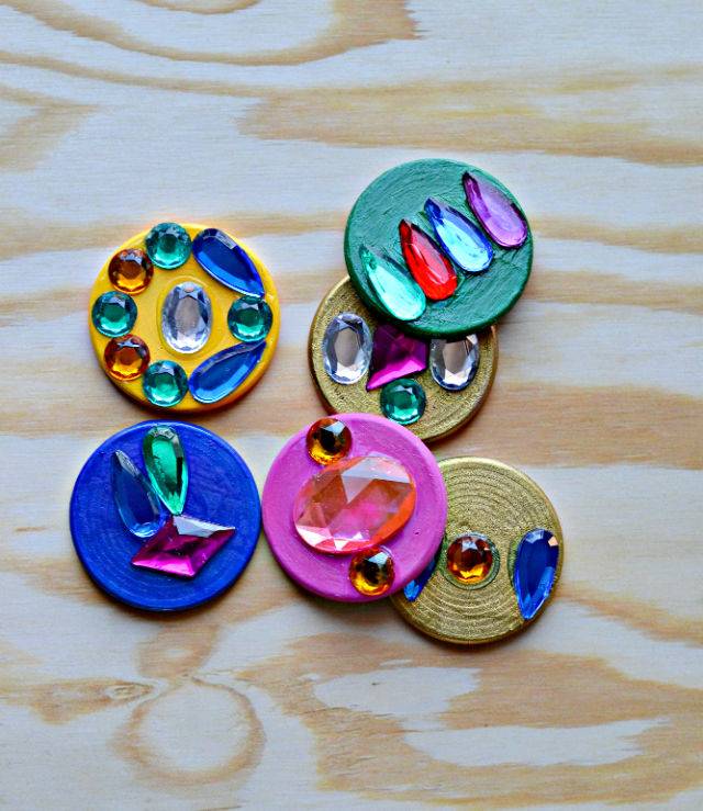 Easy DIY Treasure Jewel Magnets