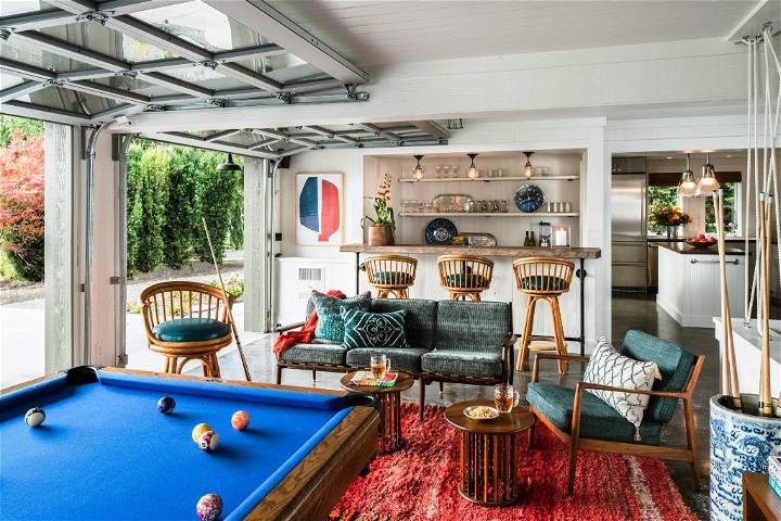 Turn your garage into a game room
