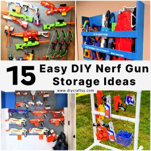15 DIY Nerf Gun Storage Ideas (How to Store Nerf Guns)