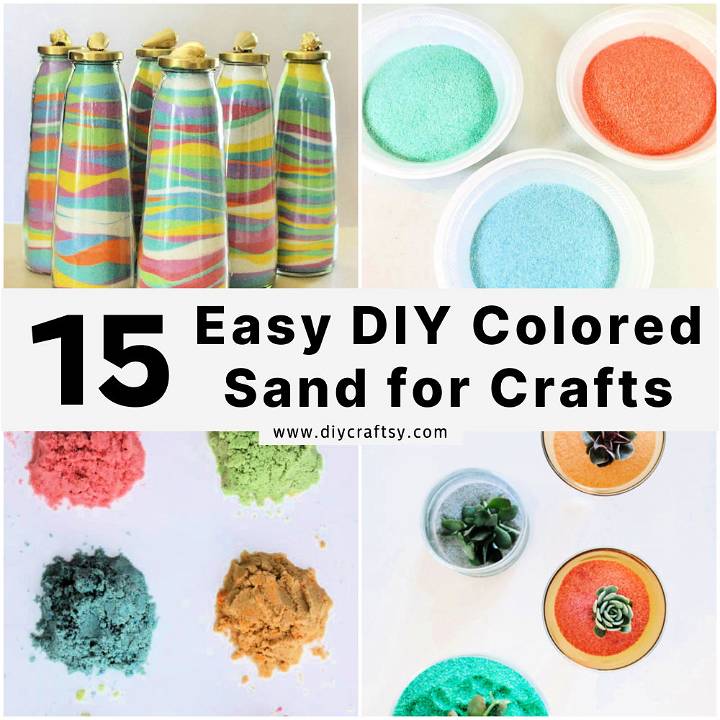 make colored sand for crafts