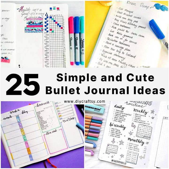 simple bullet journal ideas
