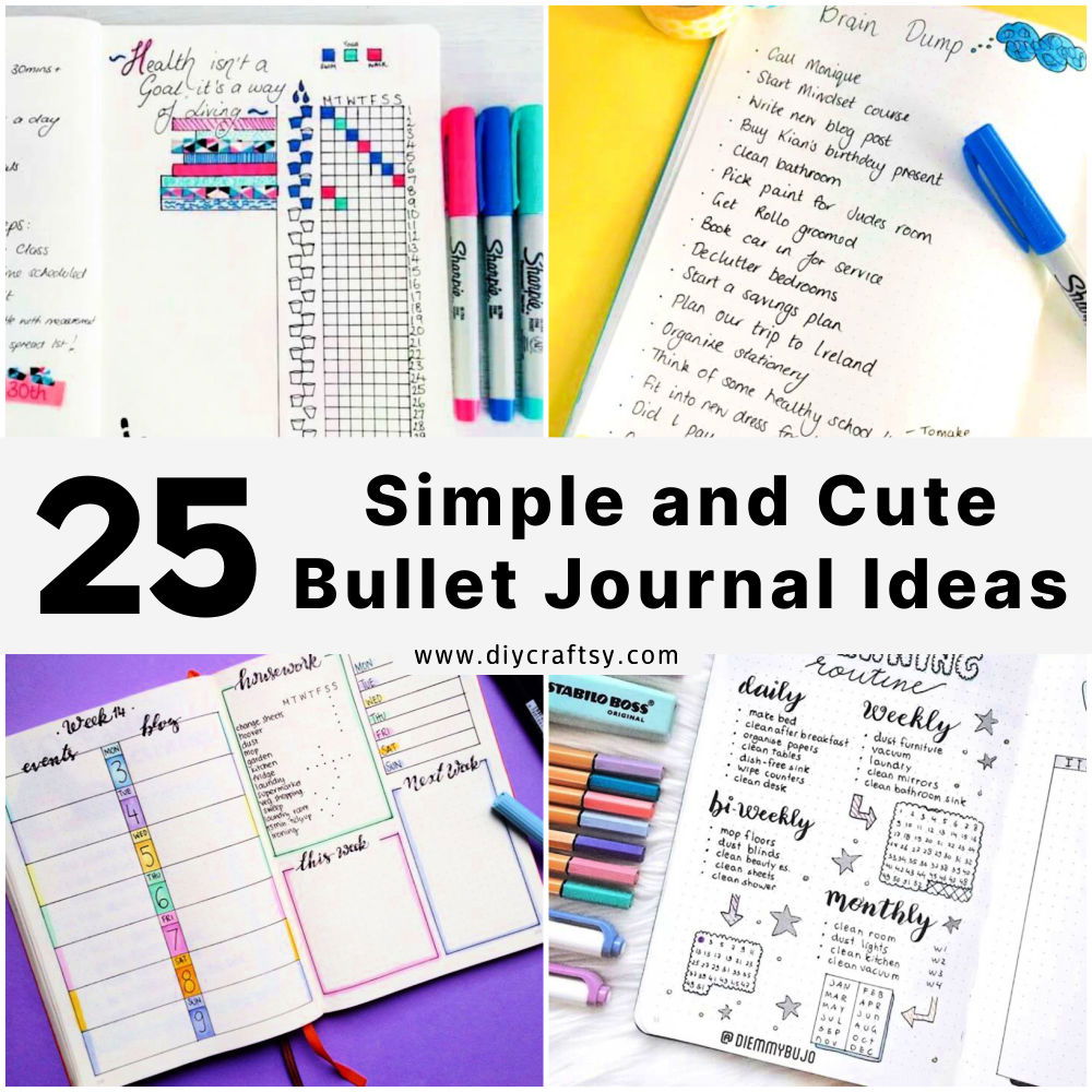 simple bullet journal ideas