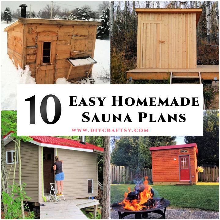 10 Homemade DIY Sauna Plans and Ideas (Free PDF) - DIY Outdoor Sauna Plans PDF