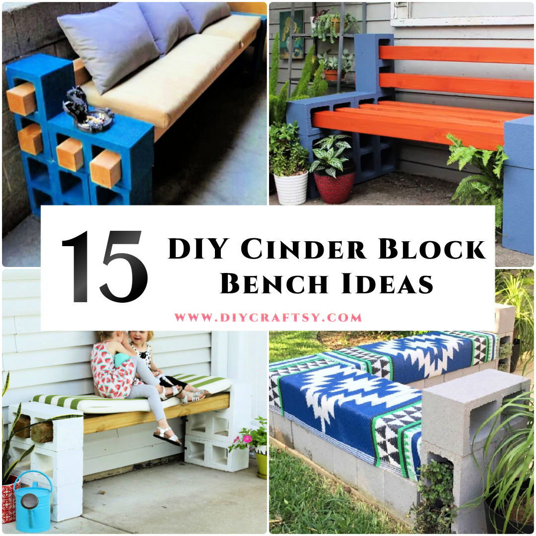 DIY Cinder Block Plant Bench - Fab Everyday