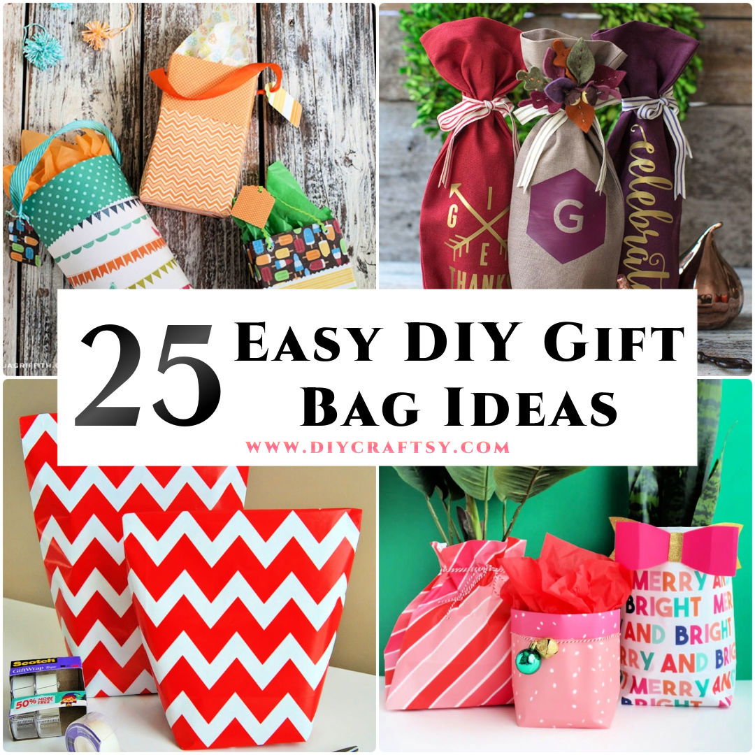 25 DIY Gift Bag Ideas To Make Your Own Custom Gift Bags