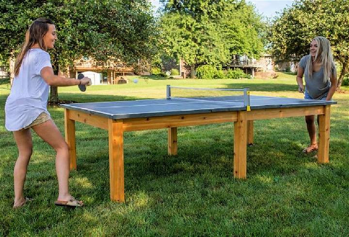Affordable DIY Outdoor Ping Pong Table