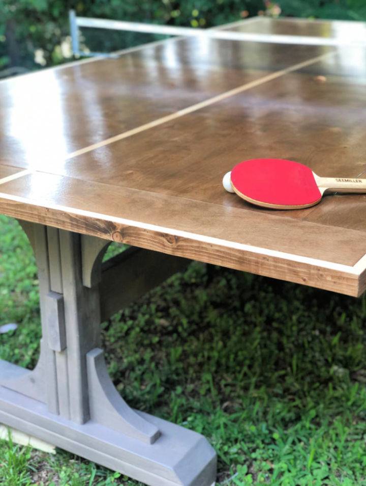 Awesome DIY Exterior Ping Pong Table