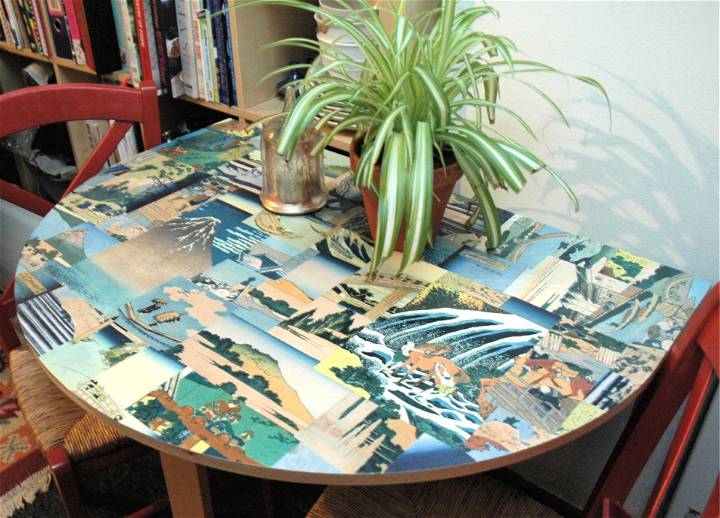 Beginner Friendly DIY Decoupage Table
