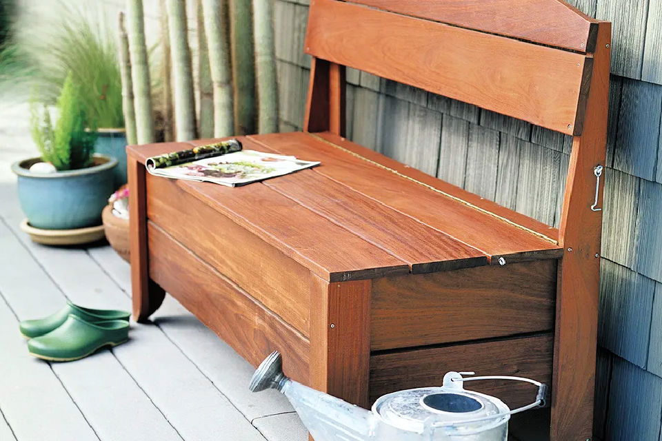 Build Your Own Bench with Hidden Storage