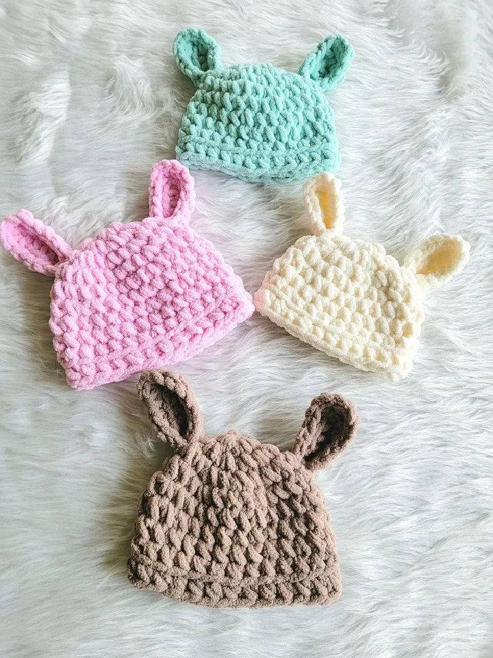 Childrens Bunny Hat Crochet Pattern