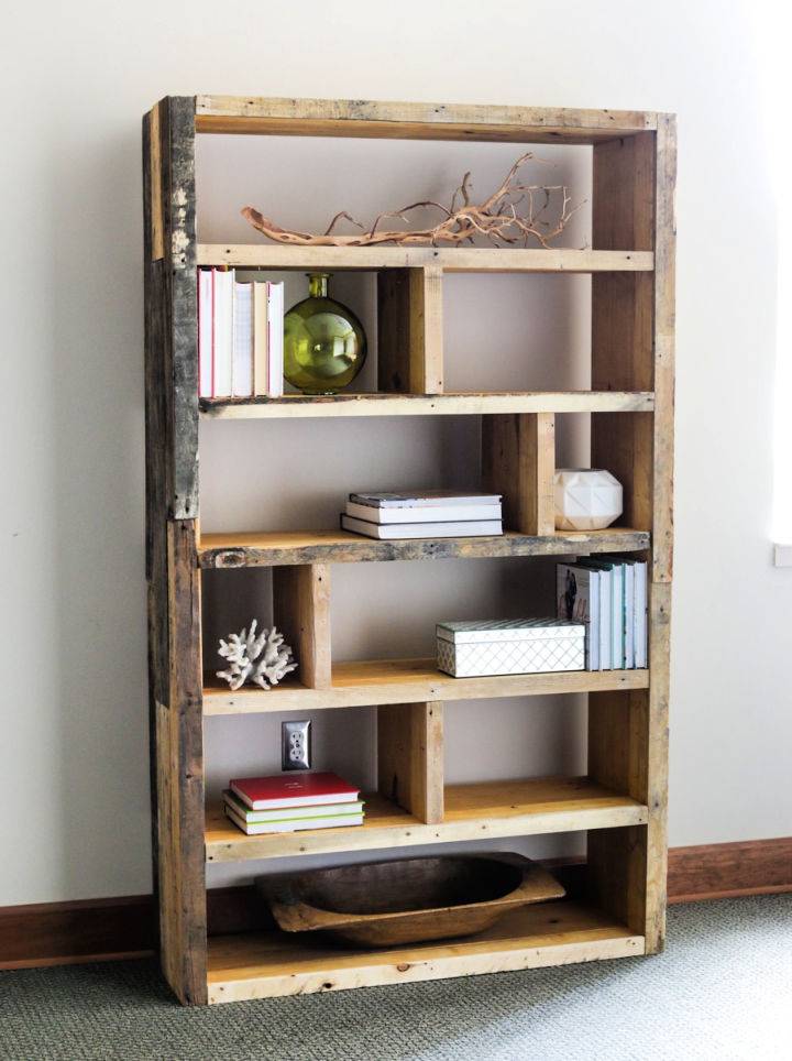 Crates and Reclaimed Pallet Bookshelf Plans