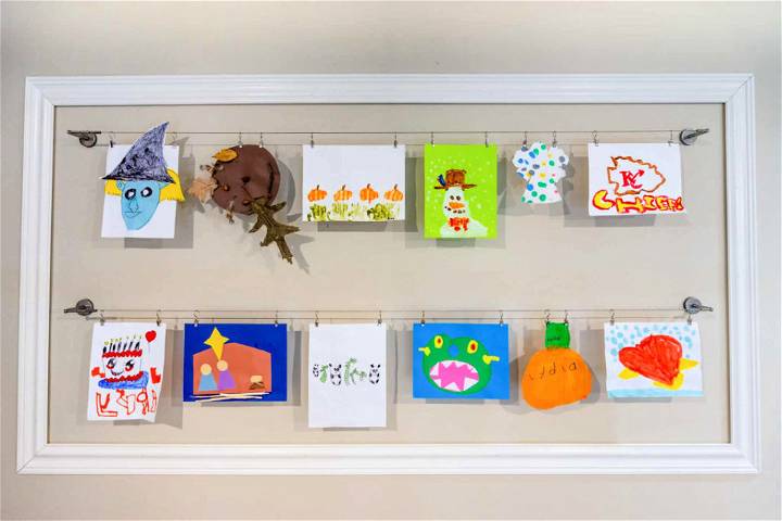 Creative Way to Display Your Child’s Artwork