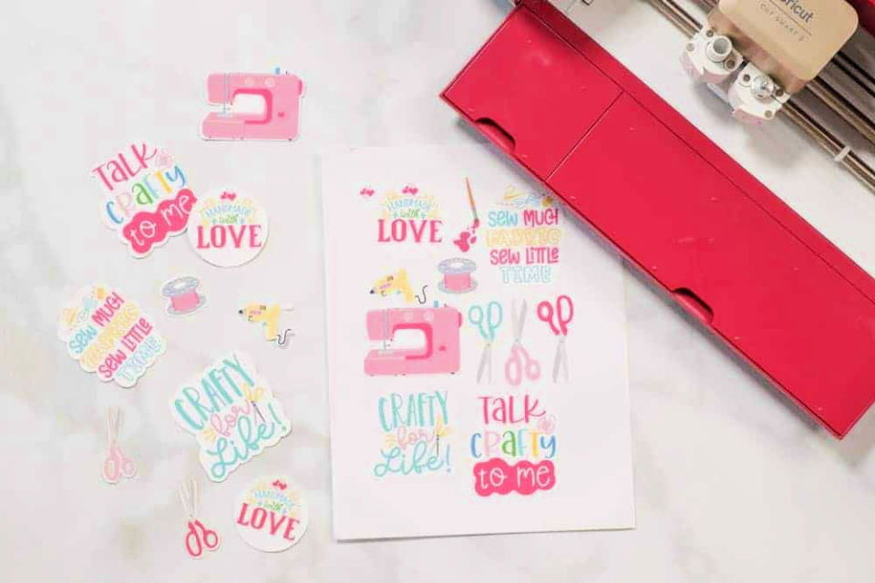 Cricut Print Then Cut Stickers