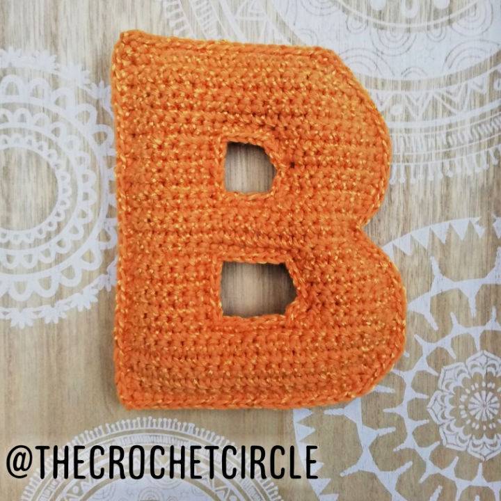 Crocheting Alphabet Letter B - Free Pattern