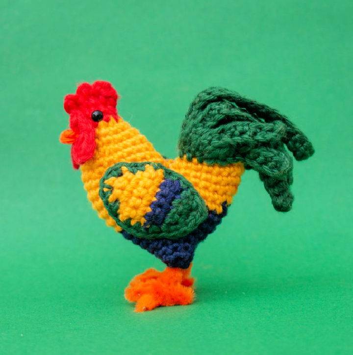 Crochet Amigurumi Rooster Pattern