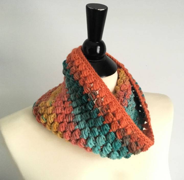 Crochet Bead Stitch Cowl Pattern
