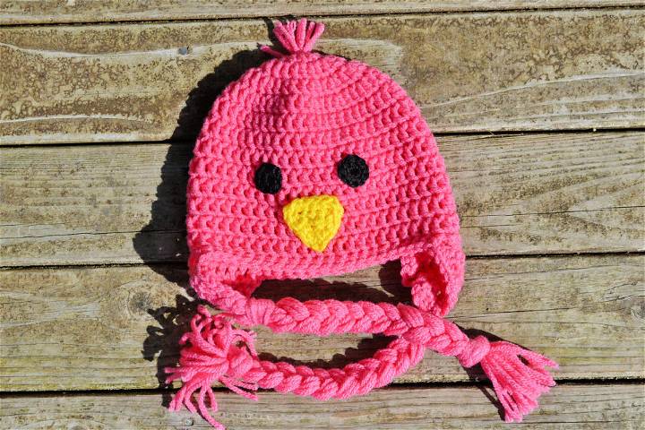 Crochet Bird Earflap Hat for Baby's