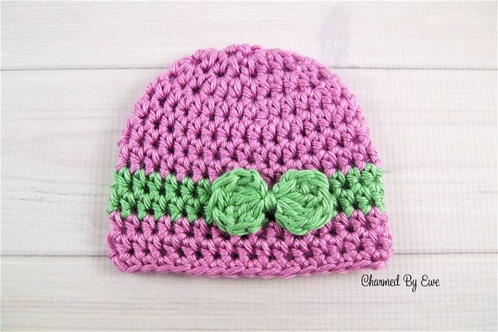 Crochet Bow Pattern for Hat