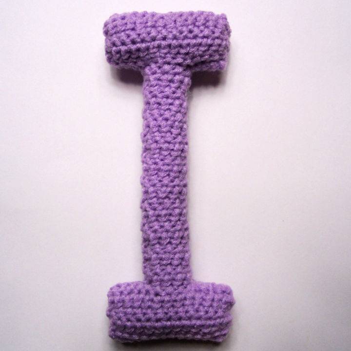 Free Crochet Capital I Alphabet Letter Pattern