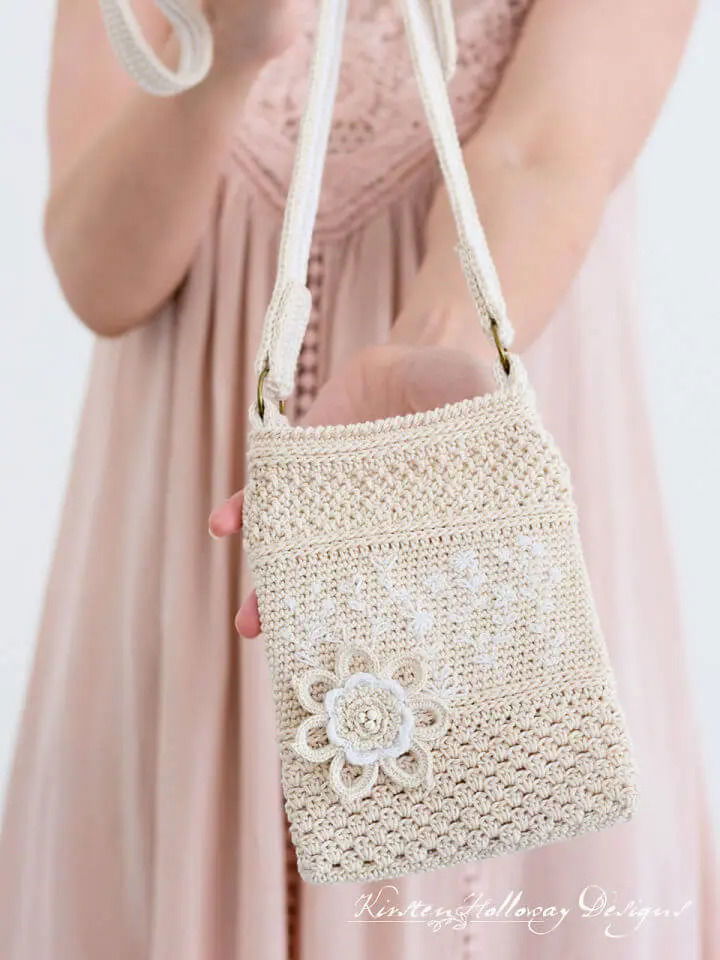 Crochet Cell Phone Bag With a Strap