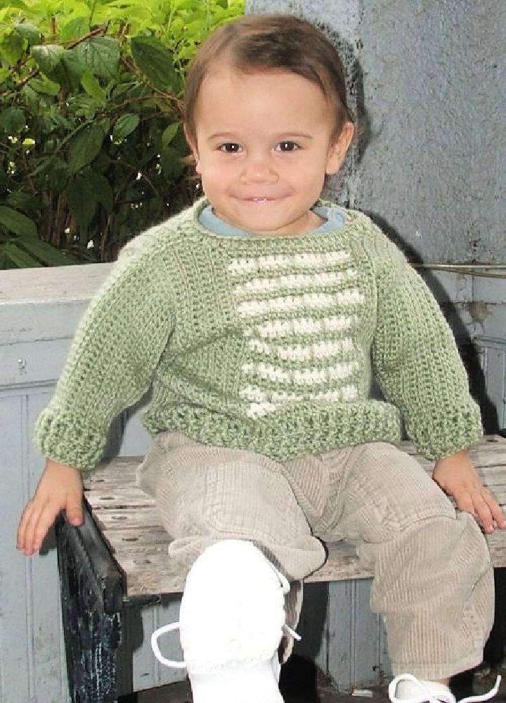 Crochet Infant Versicolor Sweater
