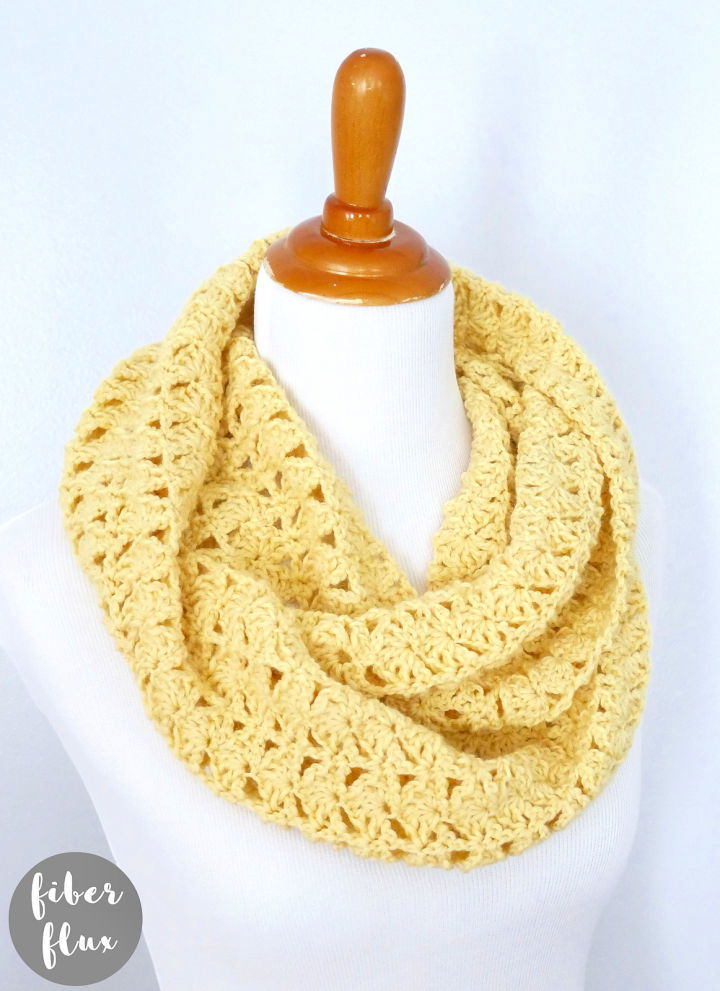 Crocheting a Lemon Tree Infinity Scarf - Free Pattern