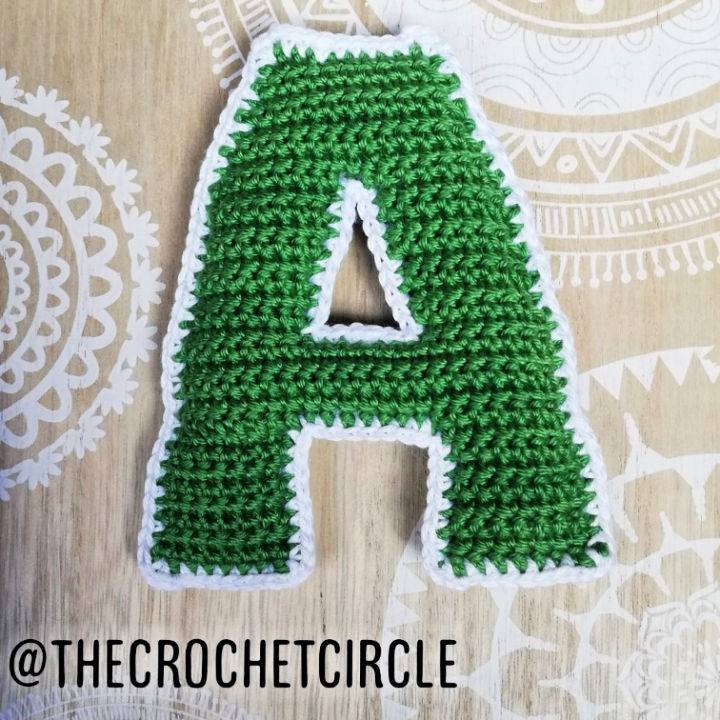 Easy Crochet Letter A Pattern