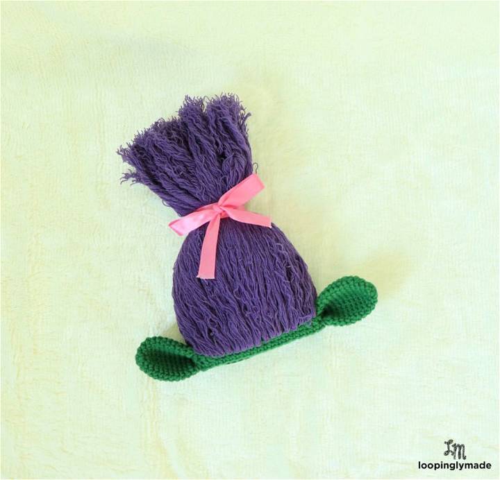 Crochet Newborn Trolls Hat Pattern