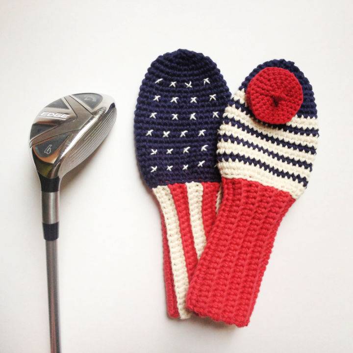Crochet Paris Meets California Golf Club Covers Pattern