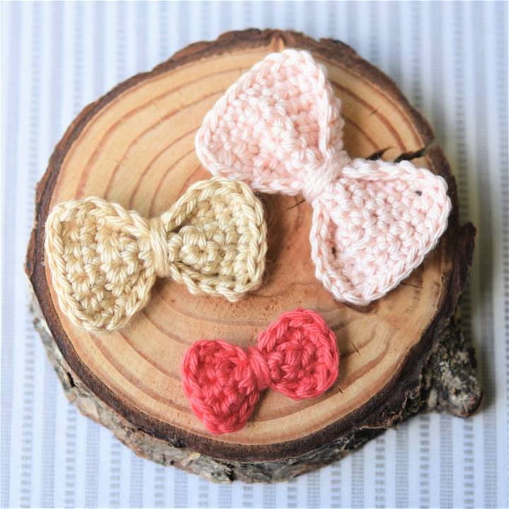 Free Crochet Small Bow Pattern