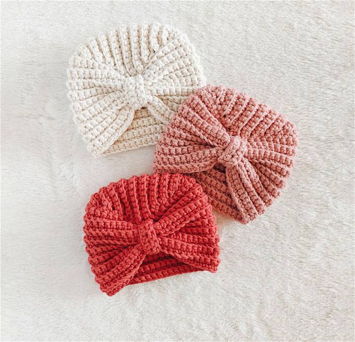 Crochet Spring Breeze Turban Hat Pattern