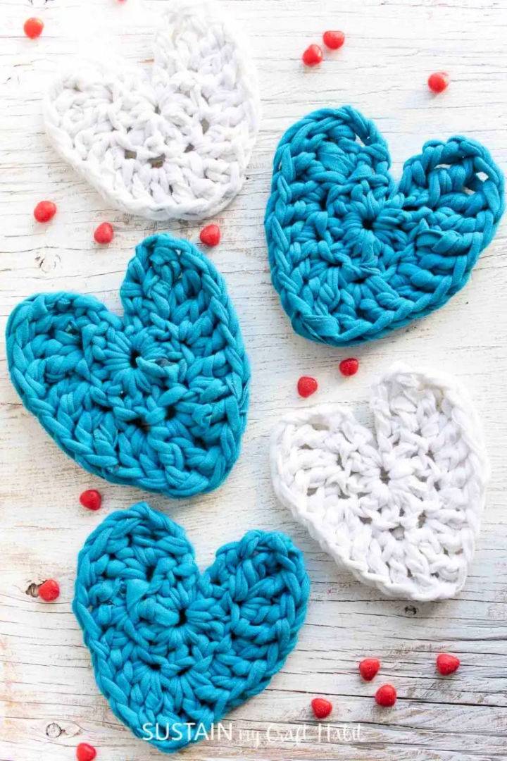 Crochet T Shirt Yarn Heart Pattern