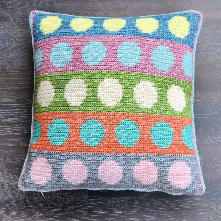 Crochet Tapestry Circles Pillow Pattern