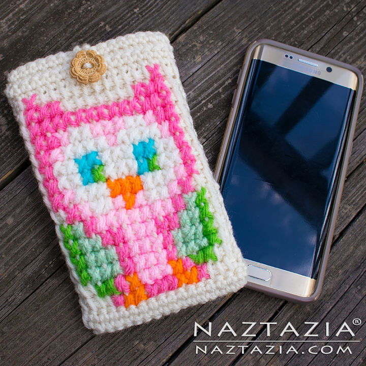 Crocheted Owl Cell Phone Case Pattern