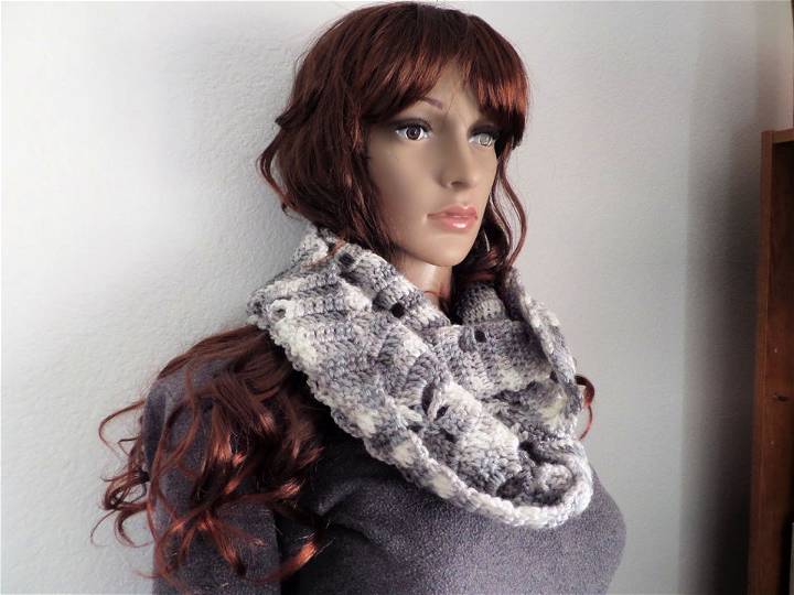 Crocheting Dragonfly Infinity Scarves