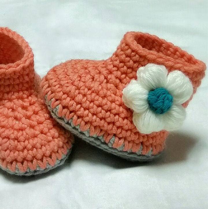 Cute Crochet Babys Booties Tutorial